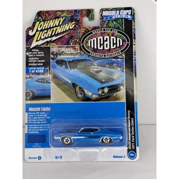 Johnny Lightning 1:64 Ford Torino Cobra 1971 MCACN grabber blue